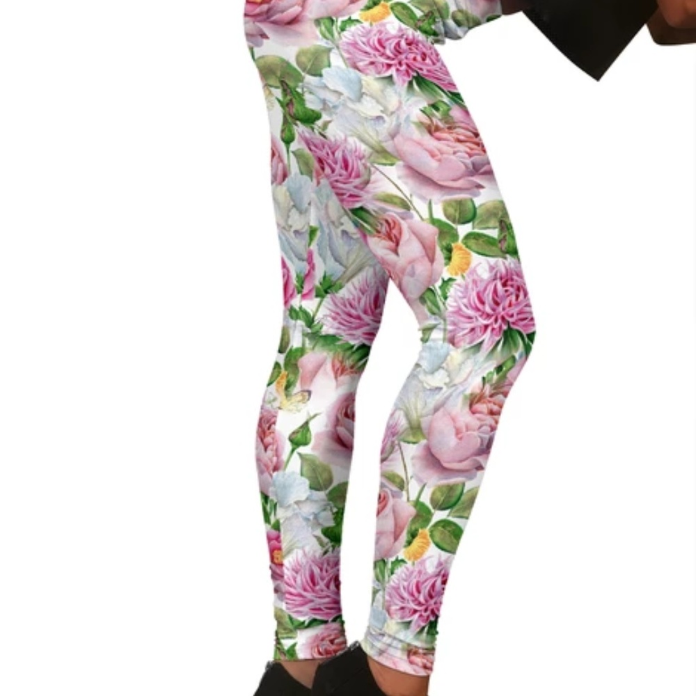 Watercolor Floral Leggings